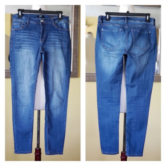 Kensie Effortless Ankle Mid Rise Stretchy Jeans - Picture 1 of 6